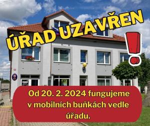 ÚŘAD BUDE UZAVŘEN - začíná rekonstrukce 1