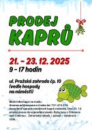 prodej vánočních kaprů